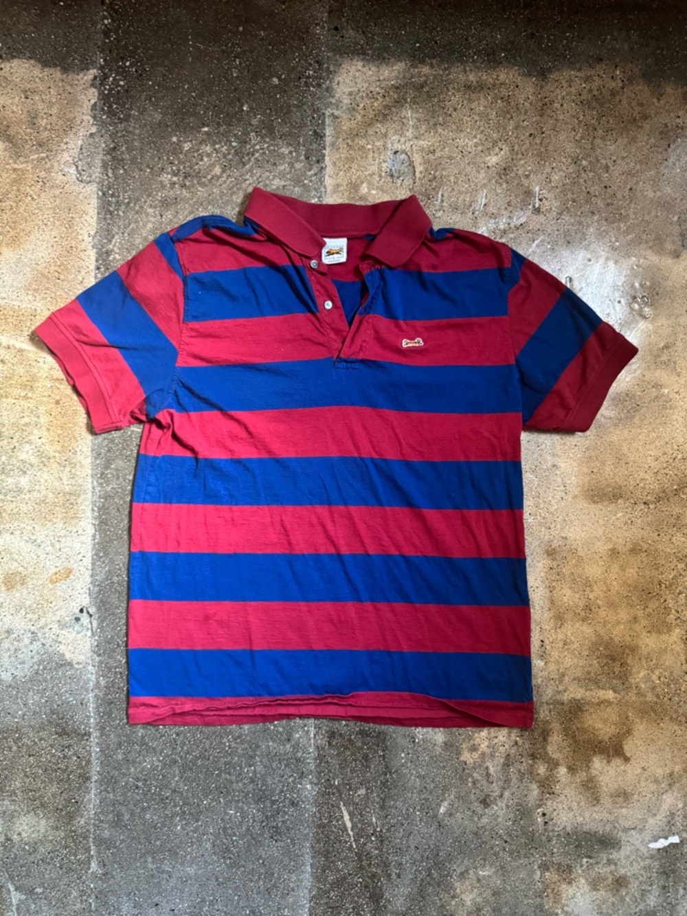 Vintage Le Tigre Striped Polo Shirt